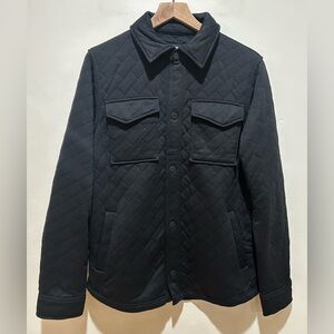 NWT Dakine Black Quilted Shirt Jacket Shacket w/ Front Snaps - Men’s Size Small